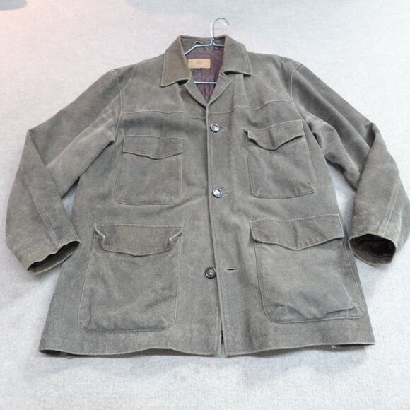 Territory Ahead Jacket 2XL Brown Leather Barn Chore Roughout - Picture 1 of 14